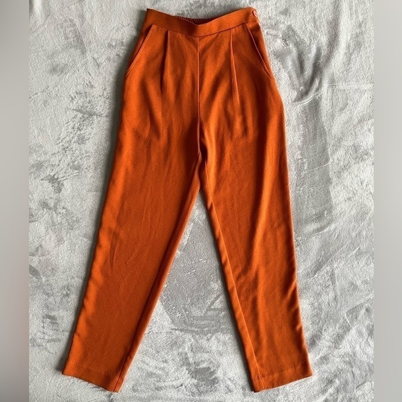 American Apparel Pants - 𝅺AMERICAN apparel High Waisted Orange Trousers XS